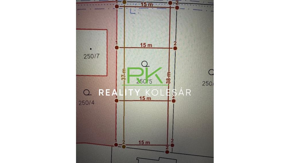 RealityKolesár predáva pozemok 543 m2, Bidovce, KE okolie