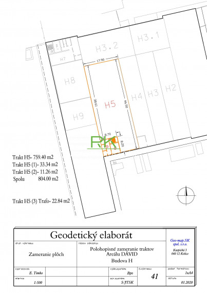 Reality Kolesár prenajíma sklad 850 m2 Juh - Jazero
