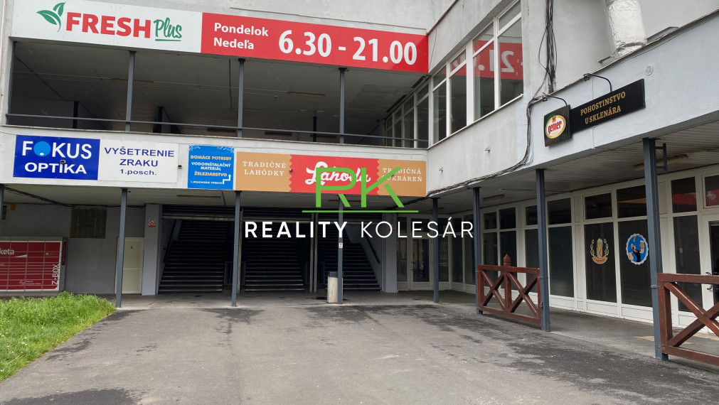 RealityKolesár prenajíma priestor 170 m2 v OC Torysa Jaltská Furča.