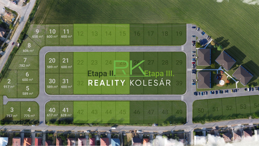 RealityKolesár ponúka na predaj pozemky, Mokrance, KE okolie