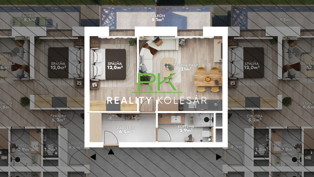 Kolesár reality predáva byty, Mokrance, Košice okolie