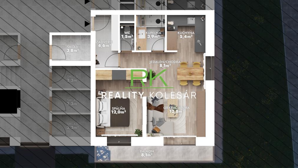 Kolesár reality predáva byty, Mokrance, Košice okolie