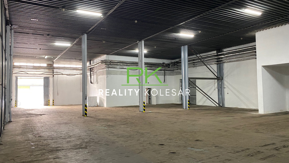 Reality Kolesár prenajíma sklad 850 m2 Juh - Jazero