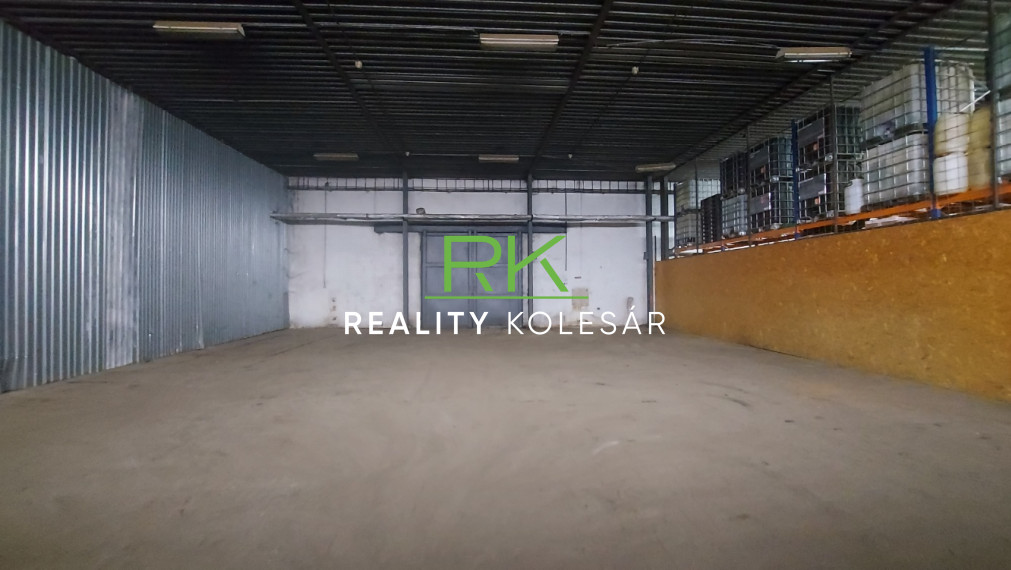 RealityKolesár prenajíma sklad 221 m2 Jazerná JUH KE IV.
