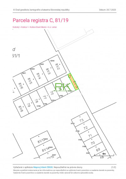 RealityKolesár predáva garáž Jesenná centrum Košice
