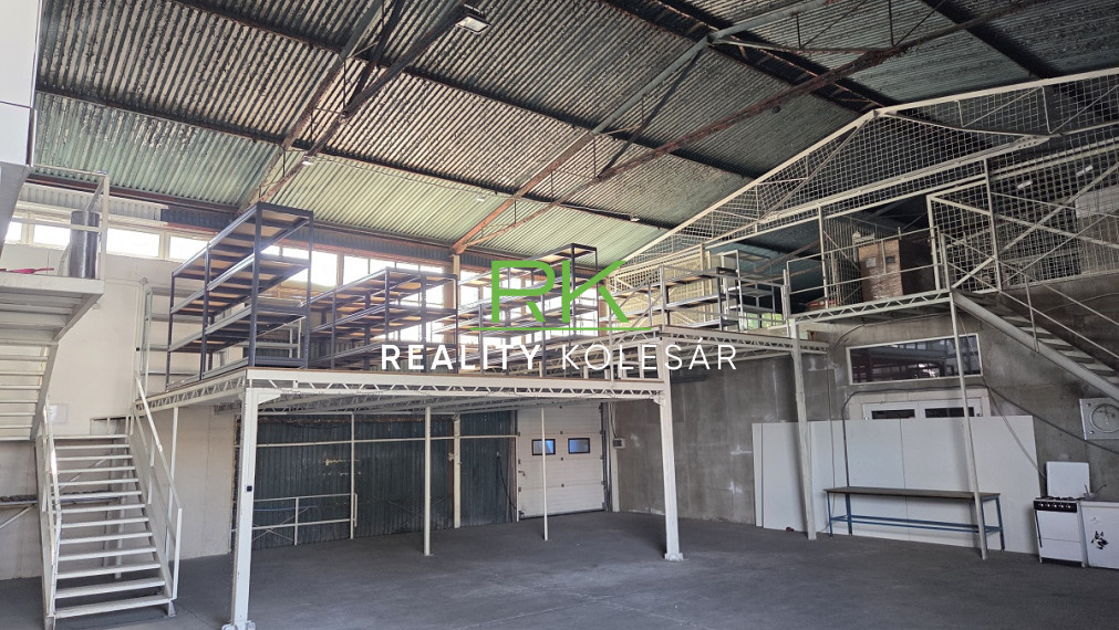 RealityKolesár prenajíma sklad 393 m2 kancelárie 130 m2 Textilná Jazero Košice IV.