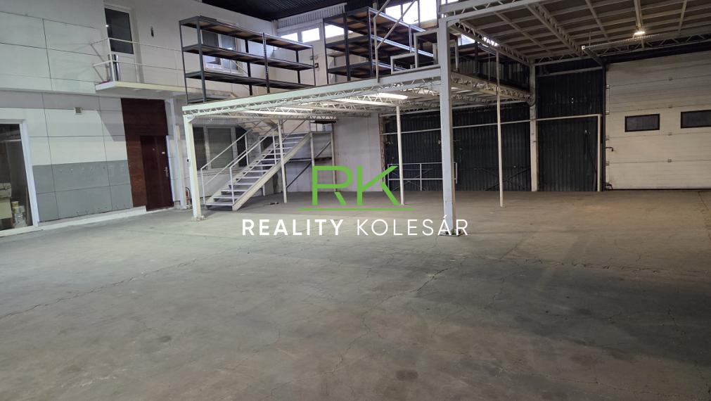 RealityKolesár prenajíma sklad 393 m2 kancelárie 130 m2 Textilná Jazero Košice IV.
