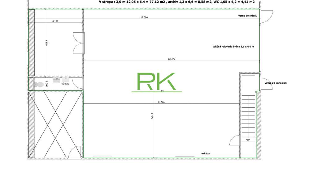 Reality Kolesár prenajíma SKLADOVÚ HALU Jarmočná v KE JUH