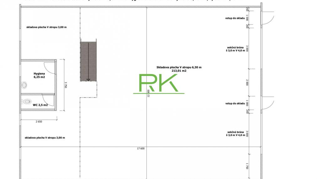 Reality Kolesár prenajíma SKLADOVÚ HALU Jarmočná v KE JUH