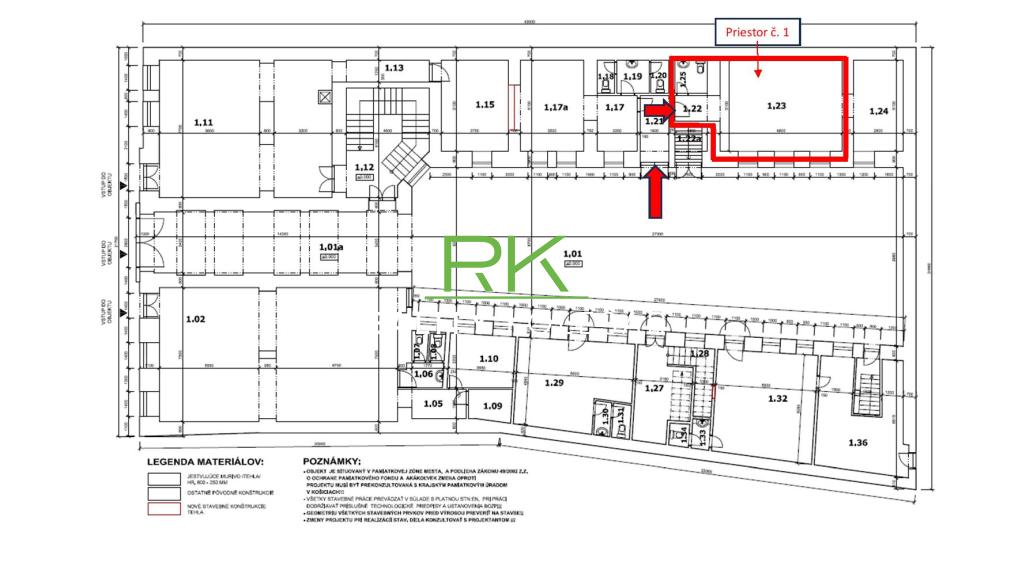RealityKolesár prenajíma obchodný priestor 42 m2 Hlavná Košice