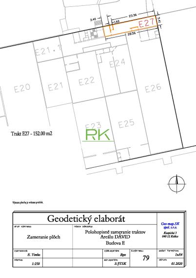 RealityKolesár prenajíma sklad 152 m2 Nad Jazerom Košice IV