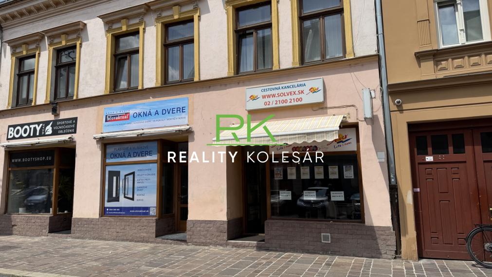RealityKolesár prenajíma obchodný priestor 50 m2 Alžbetina centrum KE I.