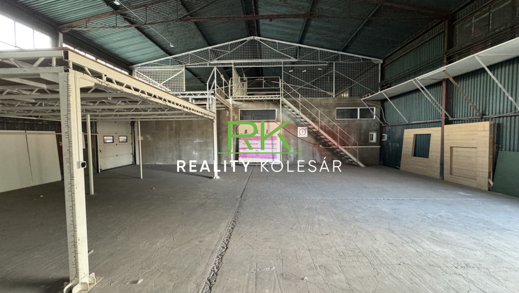 RealityKolesár prenajíma sklad 393 m2 kancelárie 130 m2 Textilná Jazero Košice IV.