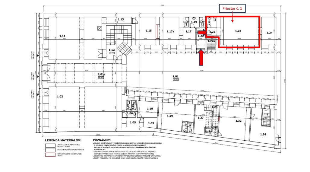 RealityKolesár prenajíma priestor 42m2 Hlavná Košice