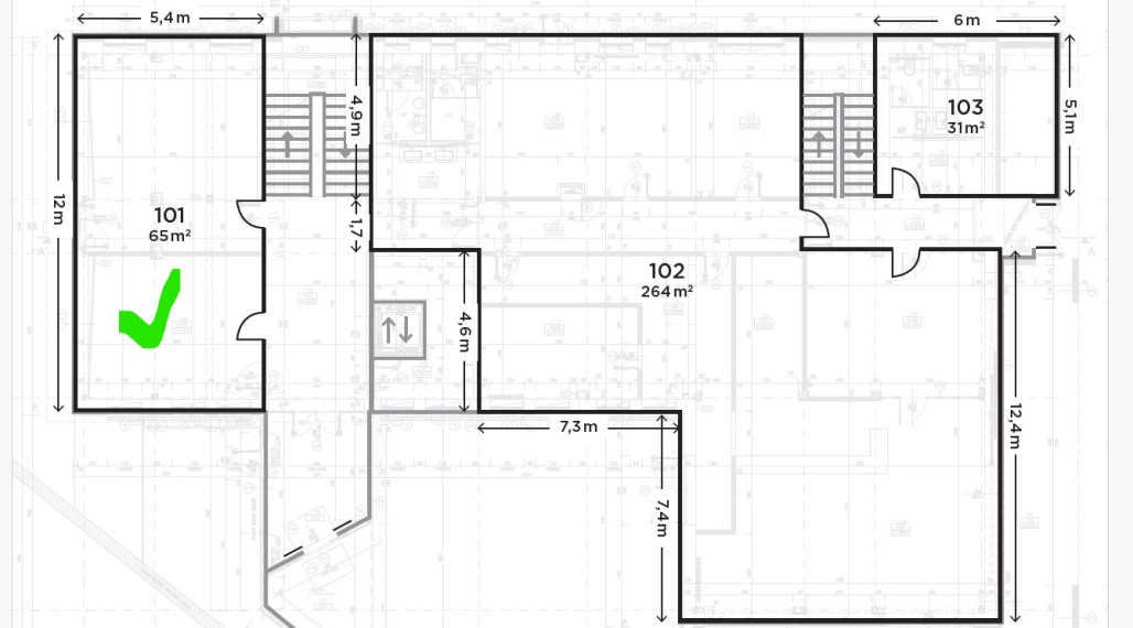 RealityKolesár prenajíma priestor 65 m2, Dunajská pri SPP, Košice - IV, JUH.
