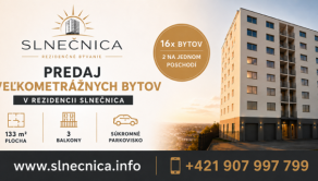 Na predaj 4 i byt 133 m2 Trebišov Čsl. armády
